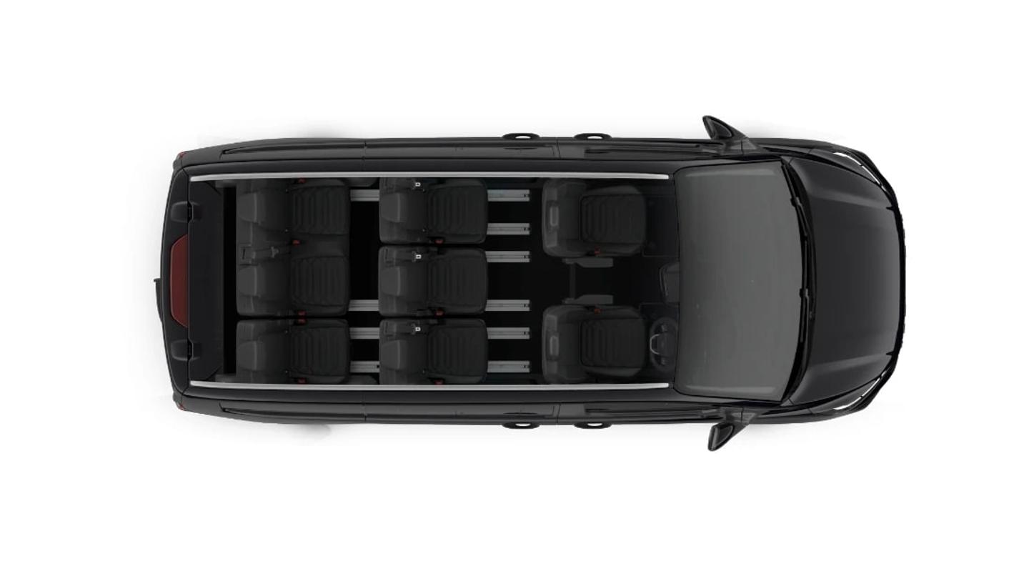 Ford Tourneo Black seating layout